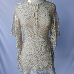 Elegant Lace Tunic Top